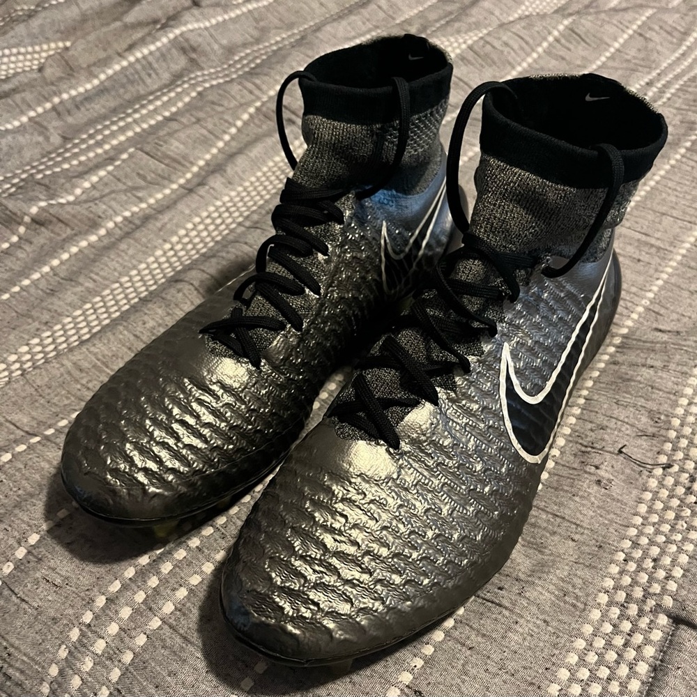 Nike Magista Obra FG Silver black Soccer cleats Mens 9